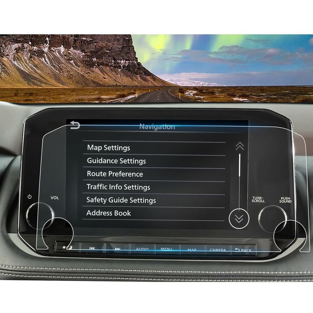 2025 Pathfinder Screen Protector Anti Glare 8'' for 2022 2023 2024 2025 Nissan Pathfinder (S, SV, Rock Creek) Infotainment Touchscreen Cover Screen Saver for 2025 Pathfinder Accessory Nano Film 2Pack