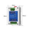 Flozari Analog to Digital Signal Industrial Grade 2 Channel RS485 Repeater E810-R12 Power Signal Isolation DC 9-40V Rail Mounting High Speed view 2