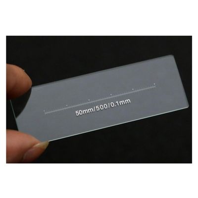 Lab Microscope Accessories 974.T One Microscope Stage Micrometer DIV 0.1mm X Ruler 50mm Lab Slides