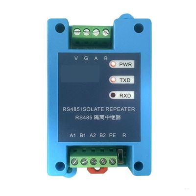 Flozari Analog to Digital Signal 2 Channel RS485 to RS485 Repeaters Photoelectric Optocoupler Isolation Industrial Isolated Communication Converters