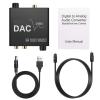 5MNG0Y8 Digital to Analog Audio Converter with Bass Adjustment DAC Volume Control Toslink Coaxial Optical to RCA & 3.5mm Adapter view 2