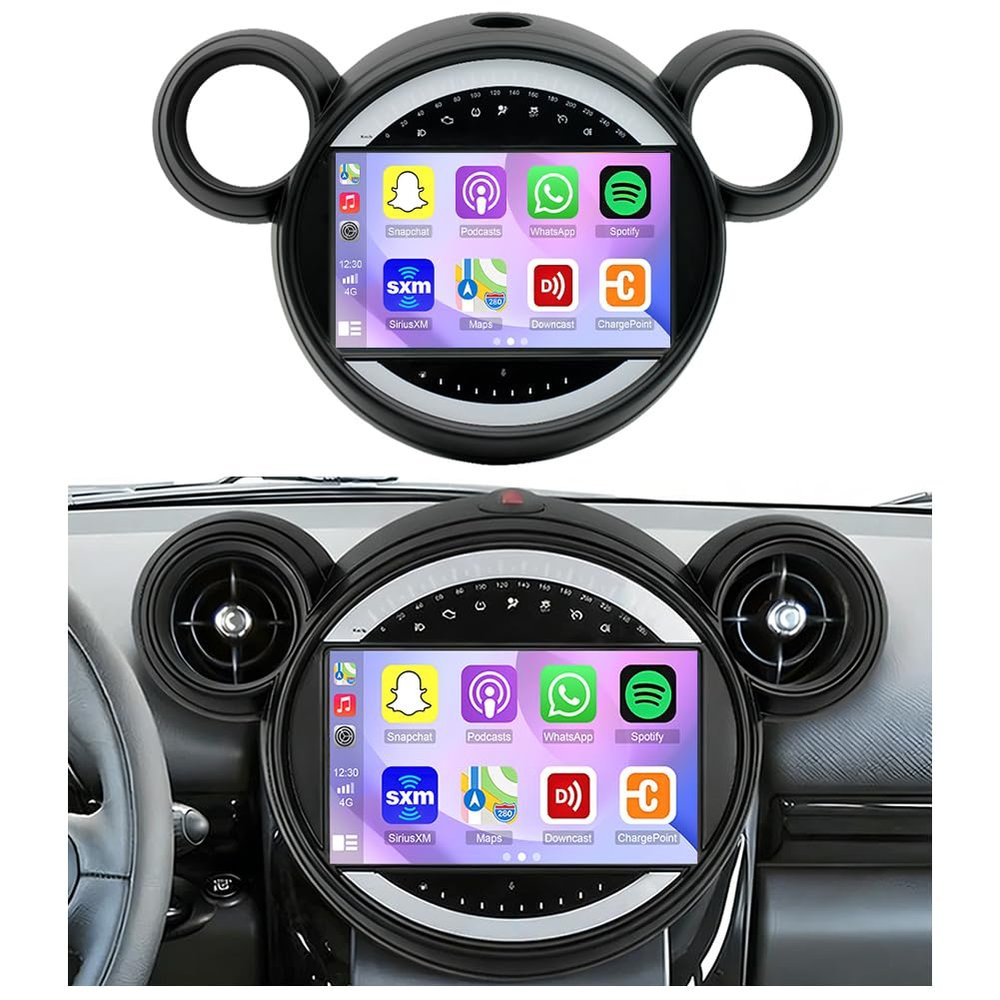 [2+32G] Android 13 Car Stereo Radio Compatible for Mini 2010-2016 Carplay and Android Auto, 9inch Touch Screen Android Car Stereo WiFi GPS Navigation Bluetooth Head Unit SWC + AHD Backup Camera Mic