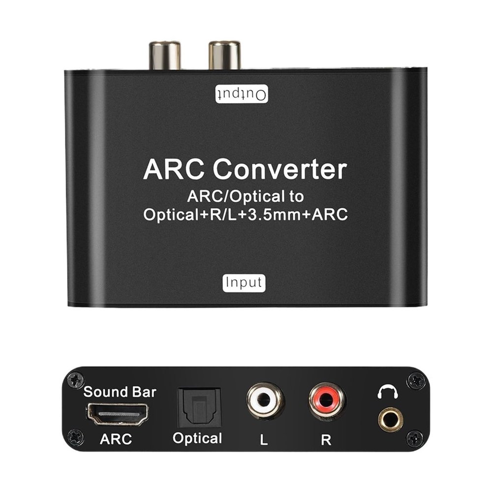 5MNG0Y8 ARC Audio Extractor ARC SPDIF Optical to Optical 3.5mm L/R Stereo Digital to Analog Audio Converter for TV