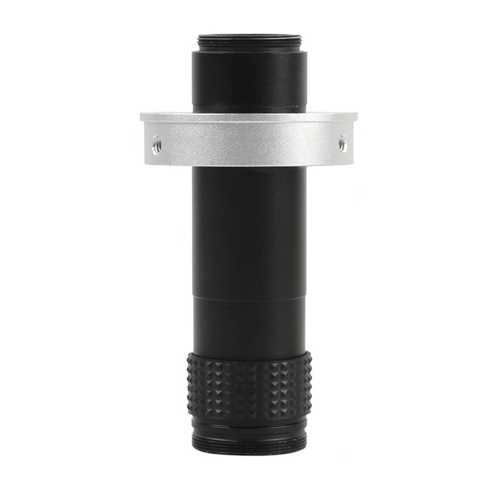 JOEBO Microscope Kit 1X-130X Adjustable Zoom C-Mount Lens Magnification 25mm Microscope Camera Microscope Lens Adapters(50 Ring)