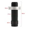JOEBO Microscope Kit 1X-130X Adjustable Zoom C-Mount Lens Magnification 25mm Microscope Camera Microscope Lens Adapters(50 Ring) view 2