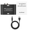 5MNG0Y8 HDMI-Compatible ARC Return Extractor ARC SPDIF Optical to Optical 3.5mm L/R Stereo Digital to Analog Audio Converter view 2
