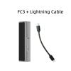5MNG0Y8 FC3 Portable MQA 8X Type C USB DAC Audio HiFi Decoder Headphone Amplifier DSD128 3.5 Jack(Silver) view 2