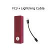 5MNG0Y8 FC3 Portable MQA 8X Type C USB DAC Audio HiFi Decoder Headphone Amplifier DSD128 3.5 Jack(Silver) view 3