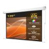 120" Matte White Motorized Projector Screen for UST Long/Standerd Throw Projector,178Viewing Angle Movie Screen with Remote Control for Home Theater Presentation Education Wall/Ceiling Mount(16:9) view 1