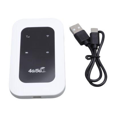 CHEOTIME Portable 4G 5G WiFi Hotspot, 300Mbps Plug and Play Mobile Hotspot Device with SIM Card Slot 10 Devices Support for Campervan Travel Motorhome