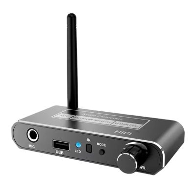 5MNG0Y8 5.2 Audio Receiver DAC Coaxial Digital to Analog Converter 3.5mm AUX RCA Mic U-Disk Jack Stereo Adapter