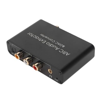 5MNG0Y8 HD Output ARC Sound Extractor Digital Analog Converter with Optical SPDIF 3.5mm Headphone Port