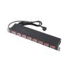5MNG0Y8 19 Inch 1U Data Centre PDU PDU Socket with 8 Individual Switch(Black) view 1