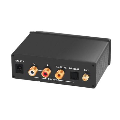 5MNG0Y8 DAC 5.0 Audio Receiver LDAC aptX HD Lossless CSR8675 ES9018 JRC4580DD Optical Coaxial Adapter Decoder(MR280 EU Plug)