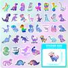 Rainbow Dinosaur Water Bottle Stickers for Kids 70 Pcs view 2