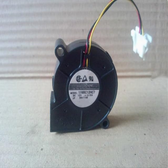 109BC12HC7 DC 12V 0.15A 5015 3-Wire Server Blower Cooling Fan