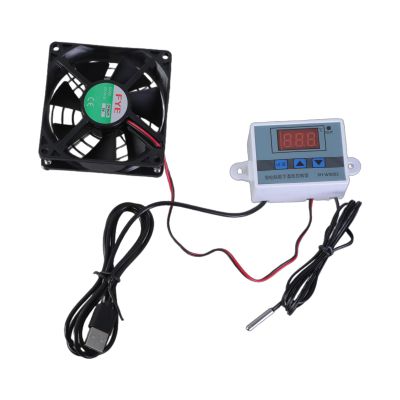 80mm USB Powered Quiet Cabinets Cooling Fan With Adjustable Thermostat Control For Cabinets Pet Kennels Router Coolers