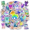 Rainbow Animals Water Bottle Stickers for Kids 70 Pcs view 1