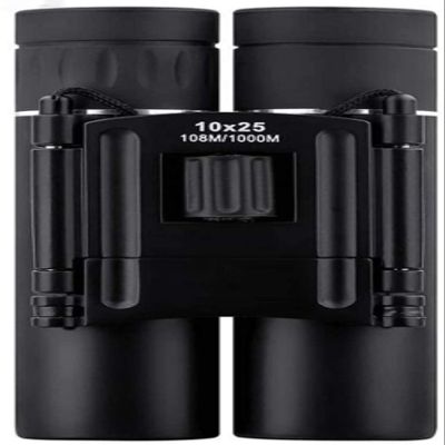 10x25 Compact Binocular for Adult, FMC Folding Portable Binoculars, Lightweight Roof Prism Telescope Bird Watching, Hunting