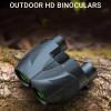 10x25 Mini Compact Binoculars, Large Eyepiece Binocular for Adults and Kids, High Power Waterproof Telescope Outdoor Travel view 3