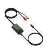 5MNG0Y8 RCA to SPDIF Optical Toslink Converter Analog to Digital Audio Converter with Optical Cable for TV CD Player view 1