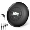 Gueray Portable CD Player Bluetooth: CD Player Portable with Headphones LCD Display Anti-Skip Protection CD Discman with AUX Cable for Car Home view 1