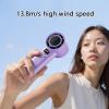 baojielai Portable Handheld Fan USB Rechargeable Small Air Blower Fan for Travel and Office with 1-100 Stepless Adjustable Speed view 2