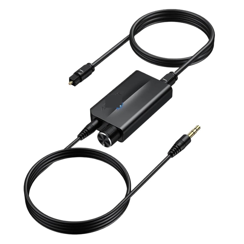 5MNG0Y8 DAC Optical to 3.5mm, Digital to Analog Audio Converter, Built-in Amp