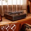 Annesburg Vinyl Record Player, Bluetooth Turntable with Built-in Speakers, High Fidelity Belt Drive 33/45 RPM, AT-3600L Magnetic Cartridge, Wood Walnut view 2