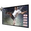 70'' Portable Projector Screen 16:9 White Dacron 70" Diagonal Projection Screen Foldable Home Theater for Wall Projection view 4