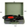 CUTPOIY Vinyl Record Player, 3 Speed Turntable Record Player with Built in Stereo Speakers, Supports RCA Line Out, AUX in, Headphone Jack Phonograph Record Player for Family Or Friends, Pink view 4
