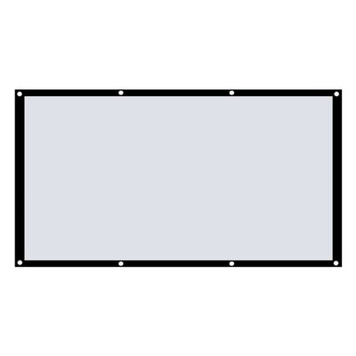 150 Inch 16:9 Portable Projector Screen Foldable Projection Screen White for Wall Mounted Home Theater Bar Travel (Size : 120 inch)