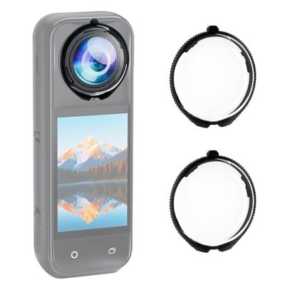 Lens Protector for Insta360 X5 Lens Guard, High-Transmittance, 9H Hardness X5 Lens Cap, Waterproof Anti-Scratch (2-Pack) (PC Material)