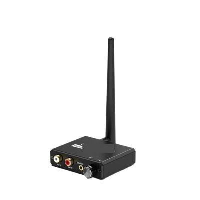 5MNG0Y8 50M Audio Adapter with 3.5mm RCA Jack Digital to Analog Converter Transmitter and Receiver Audio Extender Splitter(RX)