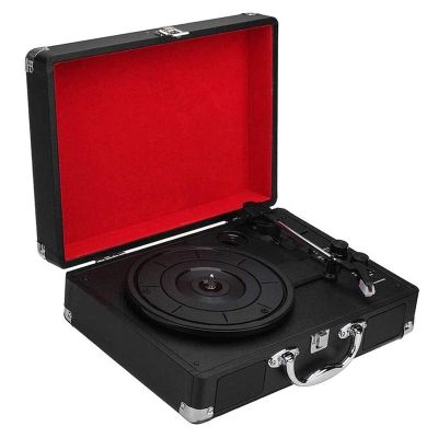 CUTPOIY Record Player Retro, Gramophone, Retro Vintage Gramophone Record Player,Vintage Turntable 3-Speed Player Record Player Mob