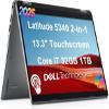 Dell Latitude 5340 2-in-1 Business Laptop (13.3" FHD Touchscreen, Intel Core i7-1365U vPro, 32GB DDR5 RAM, 1TB SSD) Backlit, 1080p Webcam, 2 x Thunderbolt 4, Latitude 5000, Win 11 Pro w/ Copilot, Gray view 1