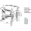 Universal TV Stand, Universal TV Stand TV Mounts, Stands & Turntables TV Stand, Arm Articulated Rotating Wall Mount Led LCD Plasma 32-65'' Retractable TV Wall Bracket LCD Bracket T view 3