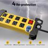 8 Outlet Heavy Duty Power Strip, 2700J Surge Protector with 6FT Extension Cord, Industrial Metal Powerstrip 15Amp, Wall Mount for Garage, Workshop, Home Office, Wide Spaced (6ft) view 2
