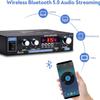 Daakro AK35 Home Audio Amplifier Receiver, 200W Home Dual Channel Bluetooth 5.0 Sound Speaker AMP, Home Amplifiers FM Radio/USB/SD/Card w/Remote Control Home Theater Audio Stereo System Components view 2