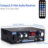 Daakro AK35 Home Audio Amplifier Receiver, 200W Home Dual Channel Bluetooth 5.0 Sound Speaker AMP, Home Amplifiers FM Radio/USB/SD/Card w/Remote Control Home Theater Audio Stereo System Components view 4