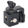 360 Rotating Pan Tilt Bracket with Locating Pins, Camera 3/8" Screws Fixed 1/4" Monitor Bracket, Adjustable Back and Forth for Tripod Mount Ball Head DSLR Camera Arca Swiss Compatible (Black) view 1