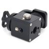 360 Rotating Pan Tilt Bracket with Locating Pins, Camera 3/8" Screws Fixed 1/4" Monitor Bracket, Adjustable Back and Forth for Tripod Mount Ball Head DSLR Camera Arca Swiss Compatible (Black) view 2