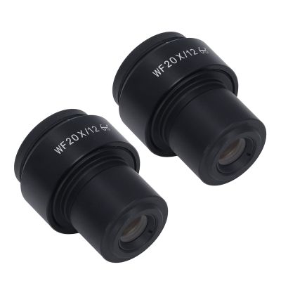 aqxreight 2 Pcs Microscope Eyepiece WF20X Widefield Diopter Optical Microscope Eyepiece with 30mm Mounting Interface