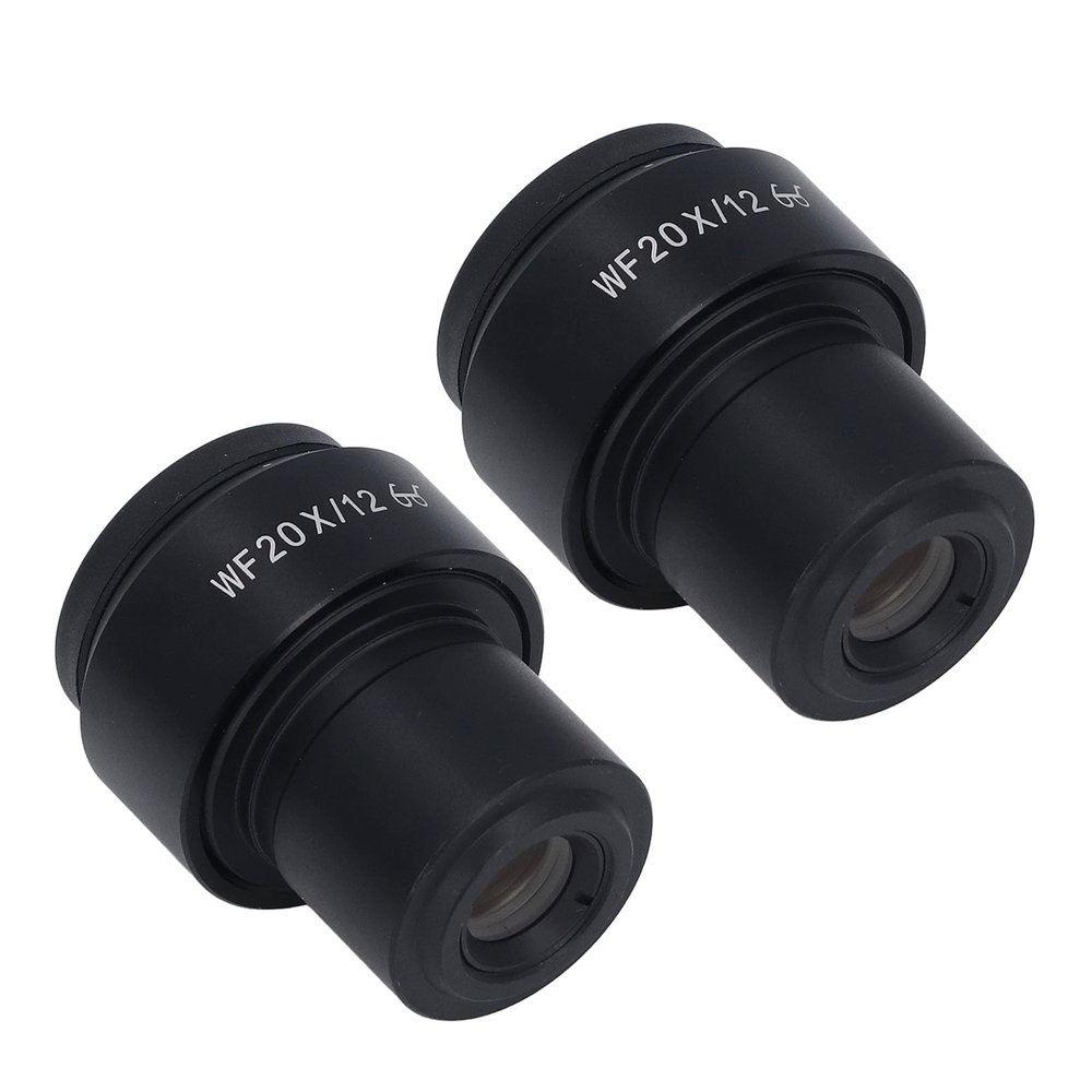 aqxreight 2 Pcs Microscope Eyepiece WF20X Widefield Diopter Optical Microscope Eyepiece with 30mm Mounting Interface