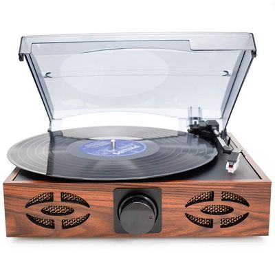CUTPOIY Record Players Retro, Retro Vinyl Record Player Antique Gramophone Retro Vintage Classic Modern Living Room