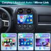 10 inch Car Radio for Jeep Compass Patriot 2010 2011 2012 2013 2014 2015 2016 with Carplay Android Auto Bluetooth Touchscreen Stereo Suppoet GPS FM SWC MIC view 4