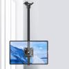 AdjustableCeilingTVMountBracket,MonitorBracket,TVLift,FullMotion360DegRotationTiltSwivelTVMount,Fits12,27InchTVs,FitFlatandVaultedCeiling view 1