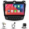 Radio for Honda Accord 7th 2003-2007 Android 13 10.1" IPS Touch Screen, Car Stereo with CarPlay & Android Auto, GPS Navigation DSP SWC 5G WiFi Camera 8CORE 6+128GB view 1