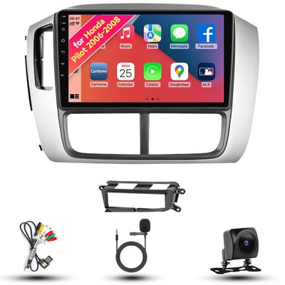 Radio for Honda Pilot 2006 2007 2008 Android 13 9" IPS Touch Screen, Car Stereo with CarPlay & Android Auto, GPS Navigation DSP SWC 5G WiFi Camera 4CORE 2+32GB