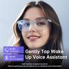 Tulbeys Smart Glasses for Women Men, Bluetooth Glasses with Photochromic Lenses Touch Control Voice Assistant for Clear Audio, Remote Photo, Brown Frame and Black Legs, Perfect for Indoor Outdoor view 2